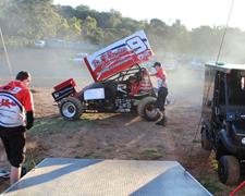 Steve Caunt Racing On The Road In Rural Nsw O