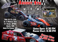 ASCS Elite Non Wing Sprint Cars - Wild Bill White Shootout - Outlaw Modifieds 1K to Win