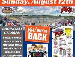 Yes! We're BACK...Sunday, August 12th
