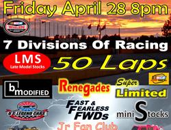 Next Event: Friday April 28th  Late Model Stocks +