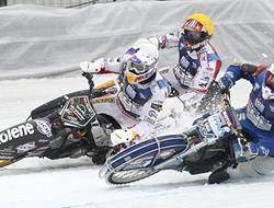 Ice racing at Silverstien Event Center