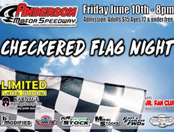 NEXT EVENT: AMS Checkered Flag Night Friday June 1