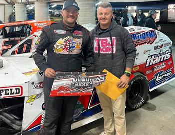 Tom won the IMCA Modified feature at Boone Speedway inthe Speedway Motors IMCA Super Nationals on September 9, 2022.