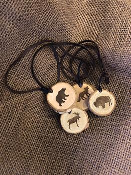 Wood Cookie Necklace