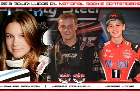 Bryson, Colwell, Love Headline POWRi National Midget Rookie of the Year Contenders