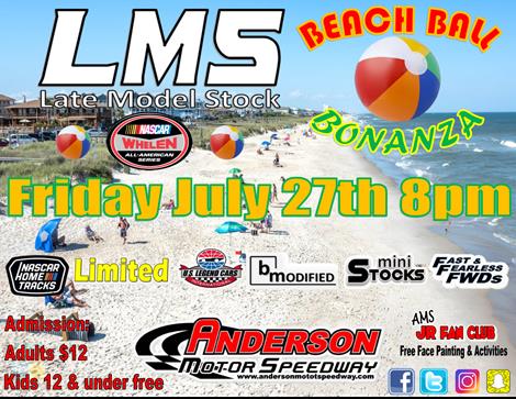 NEXT EVENT: Friday July 27th 8pm NWAAS Late Model Stock Beach Ball Bonanza