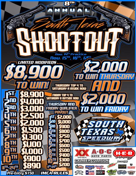 South Texas Shootout Set For November 14th-17th