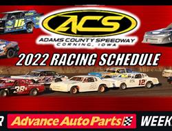 Adams County Speedway Releases 2022 Schedule