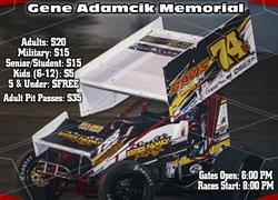 Gene Adamcik Memmorial - IMCA RaceSaver Sprint Cars