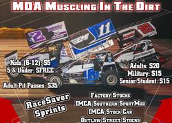 MDA Muscling In The Dirt - RaceSaver Sprints and Weekly Racing Action