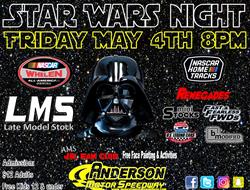 NEXT EVENT: May The 4th Be With You 8pm. STAR WARS