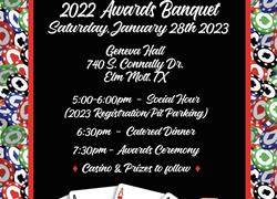 2022 Awards Banquet Set for Saturday January 28, 2023