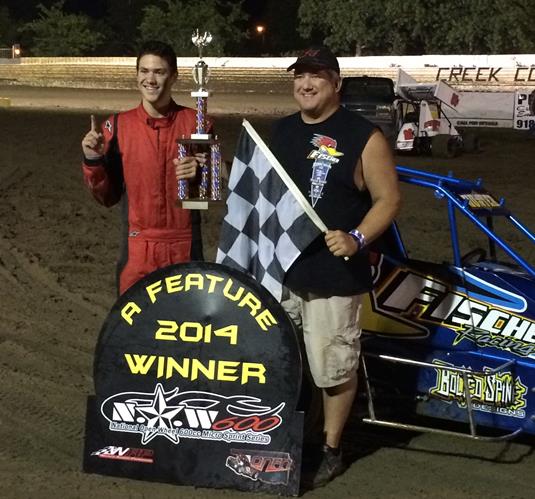 Moore and Fischer Capture NOW600 Victories at Creek County Speedway