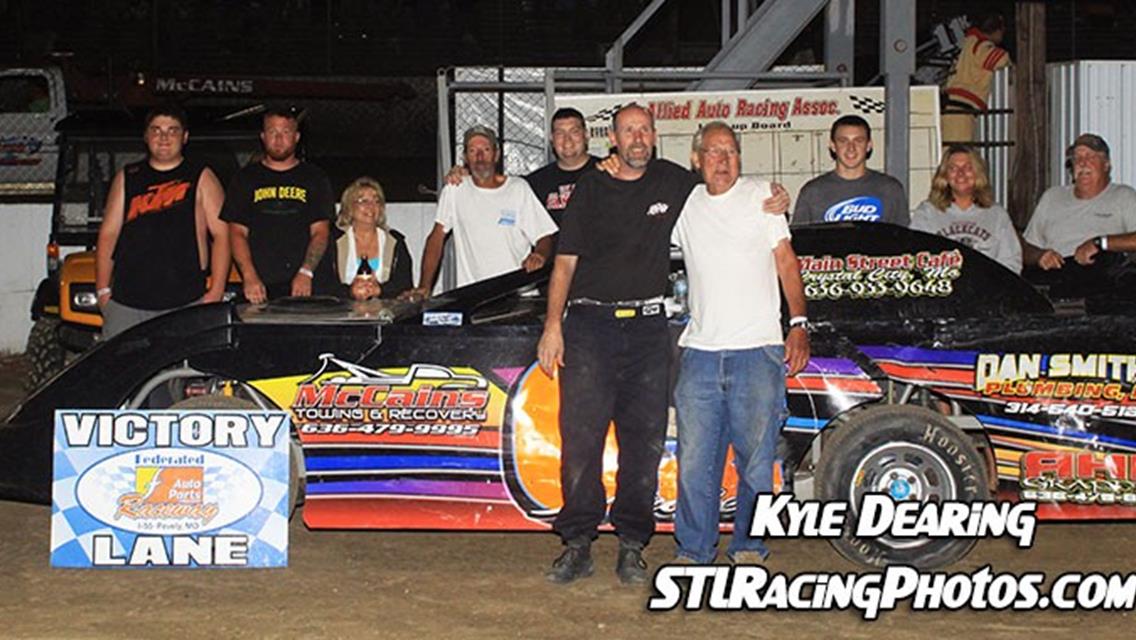 August 1st, 2014: Troy Medley takes Federated Auto Parts Raceway at I-55 Sportsman win!