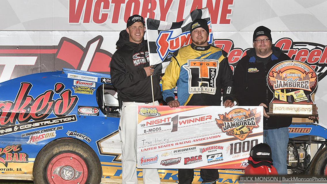Hovey wires Out-Pace USRA B-Mods in Fridayâ€™s Featherlite Fall Jamboree Feature