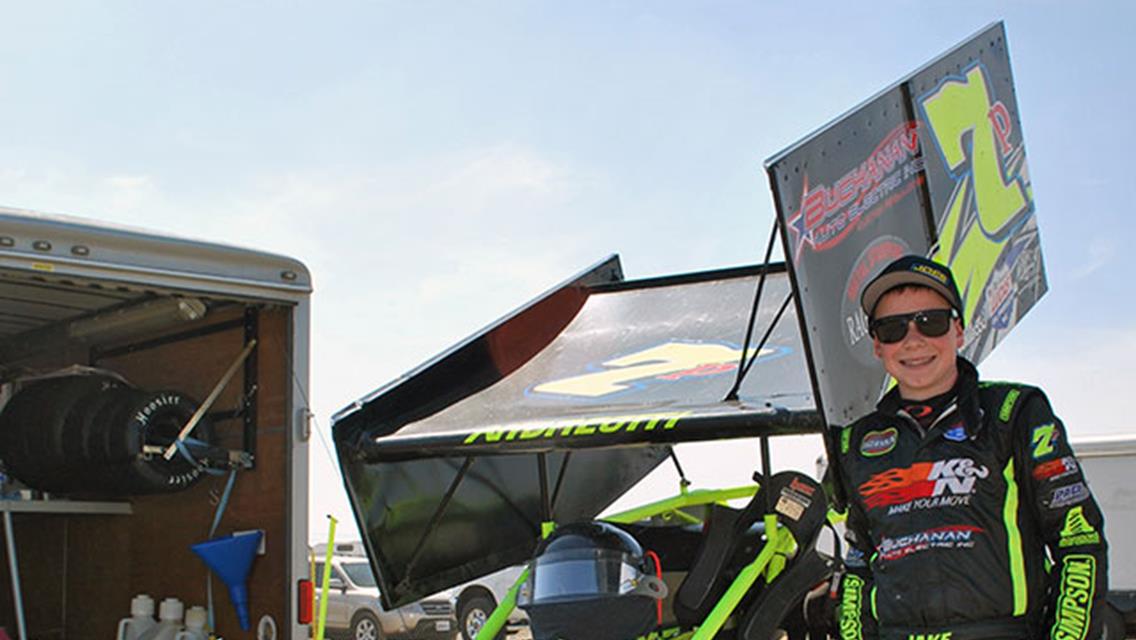 Jake Andreotti is only 12-years-old and in just his second Super 600 Micro Sprint Car race he has successfully beaten seasoned professional World of Outlaws racers on a 1/7th mile dirt oval