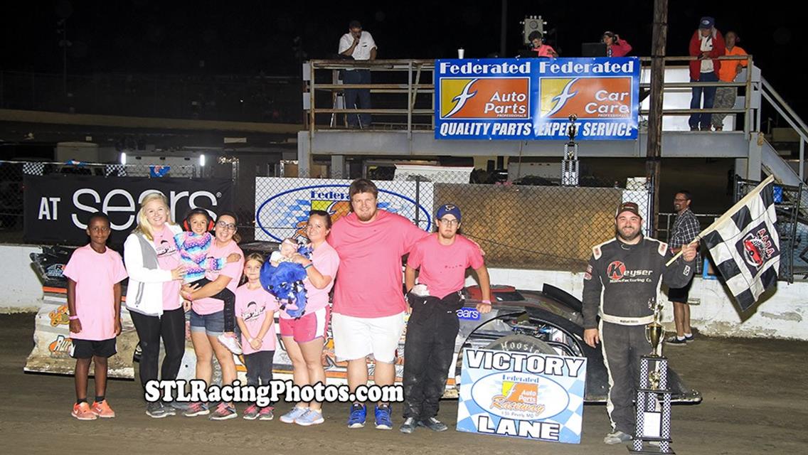 Michael Kloos, Rick Conoyer, Josh Russell, Troy Medley &amp; Dallas Lugge take wins at Federated Auto Parts Raceway at I-55