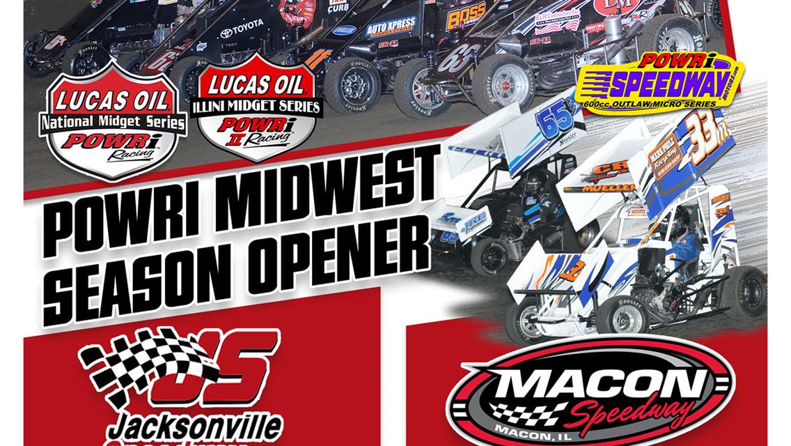 POWRi Midgets, Micros, and DII Set Sights on Midwest Season Opener Weekend