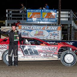 Kenny Wallace, Timmy Hill &amp; Chuck Johnson win makeup features at Federated Auto Parts Raceway at I-55
