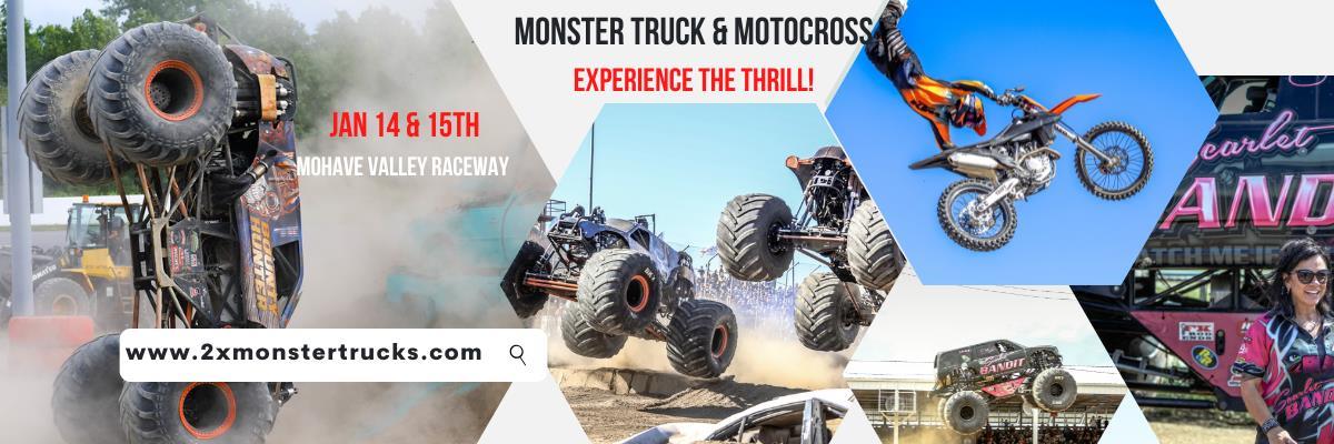 2Xtreme Monster Trucks is Coming to Mohave Valley Raceway!