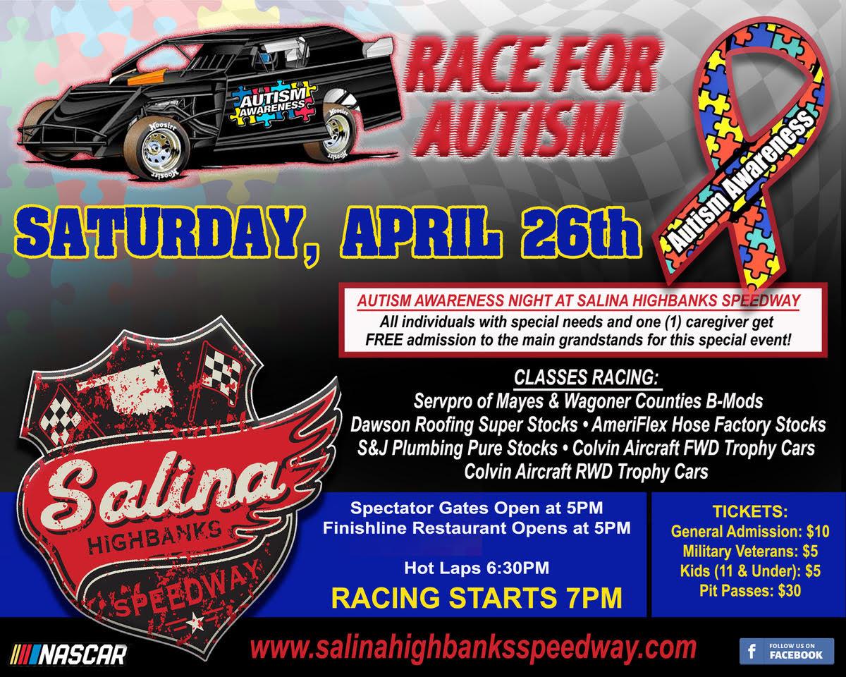 Point racing resumes Saturday on Autism Awareness Night