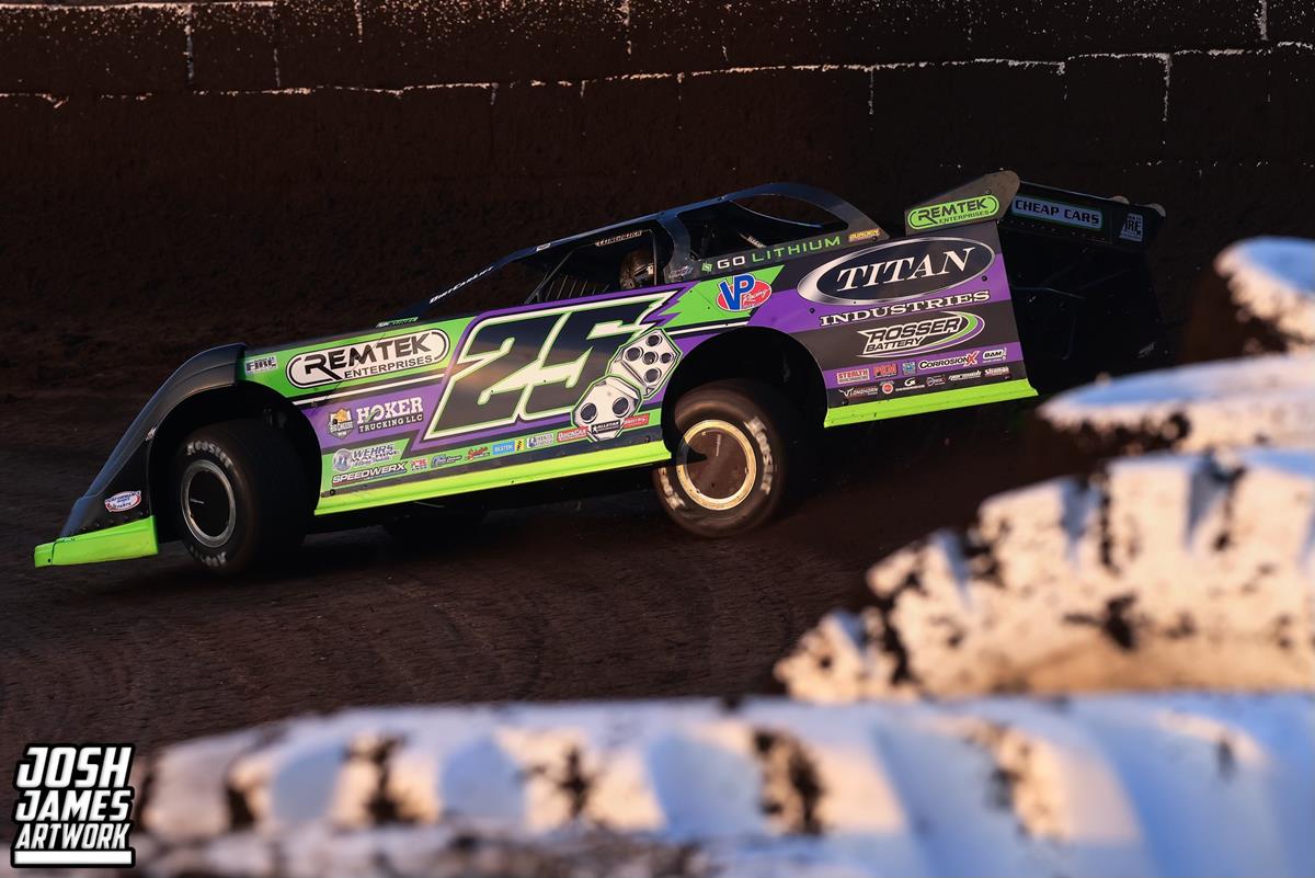 Fairbury Speedway (Fairbury, IL) – World of Outlaws Real American Beer Late Model Series – Prairie Dirt Classic – July 25th-26th, 2025. (Josh James Artwork)