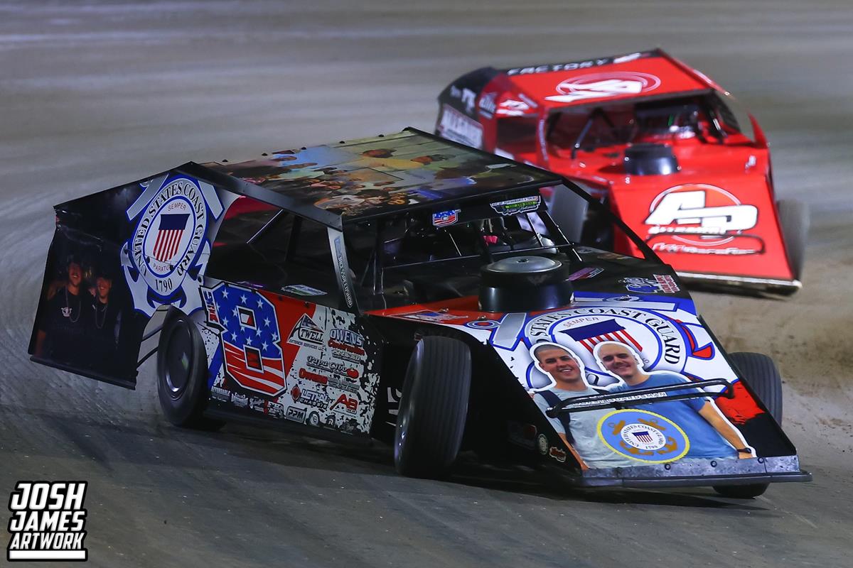 Volusia Speedway Park (De Leon Springs, FL) – DIRTcar Nationals – January 30th-February 8th, 2025. (Josh James Artwork)