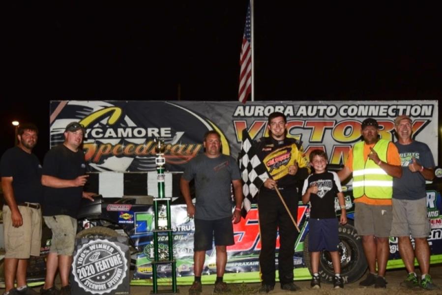 Alberson tops Unzicker for first win of the year at Sycamore Speedway, nets $4,000