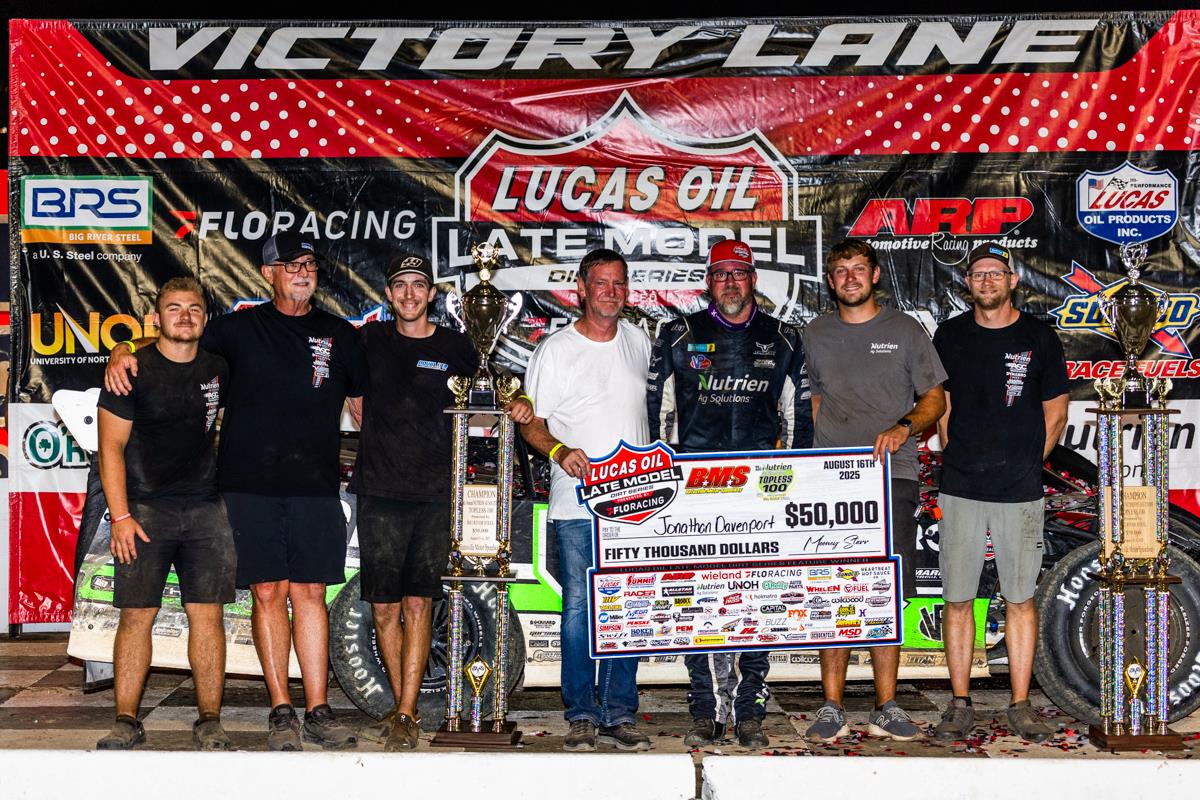 Davenport Wins Second Career Topless 100 at Batesville