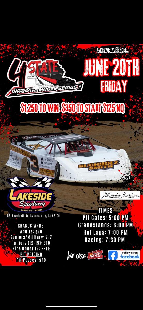 June 20th, 2025 4 State Dirt Late Models