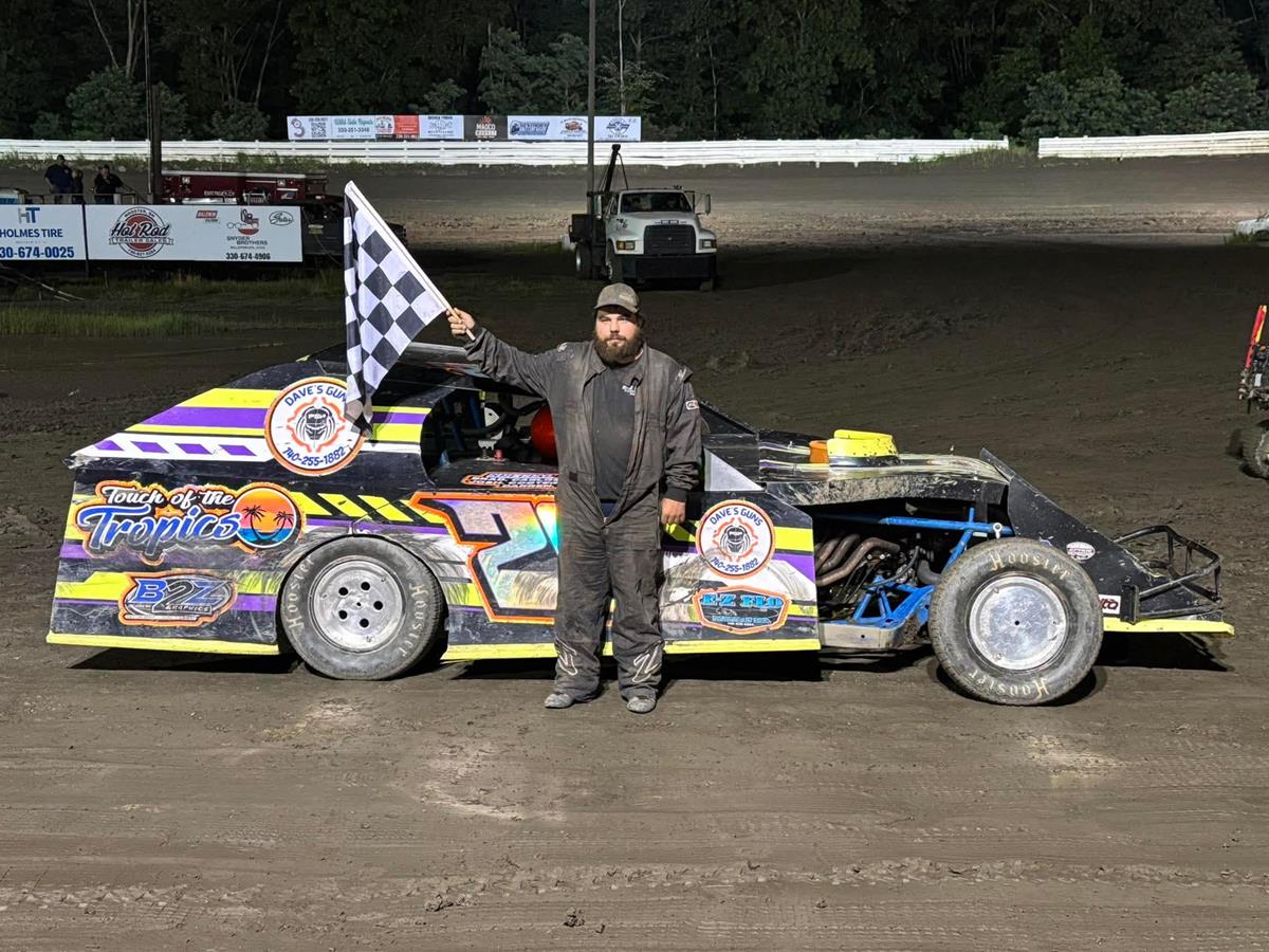 Shane Mitchell won at Hilltop Speedway on July 18.