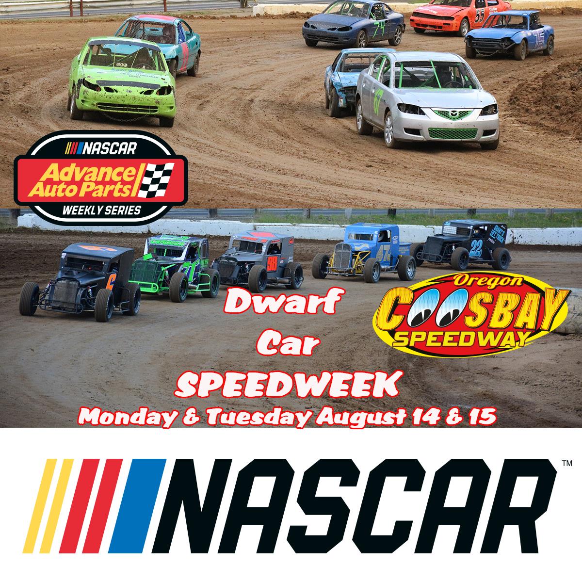 DWARF Car Week Of Speed Monday &amp; Tuesday Aug 14 &amp; 15