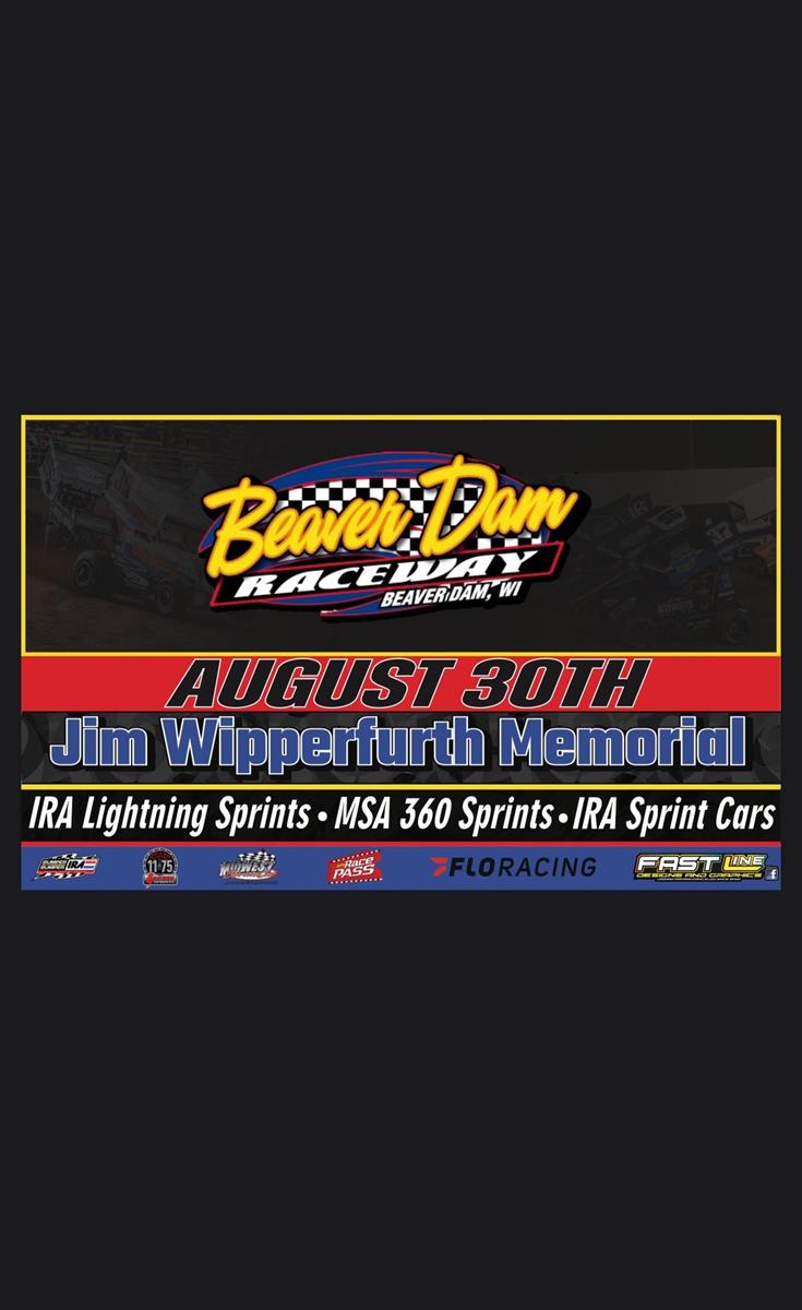 Jim Wipperfurth Memorial- Saturday August 30th!
