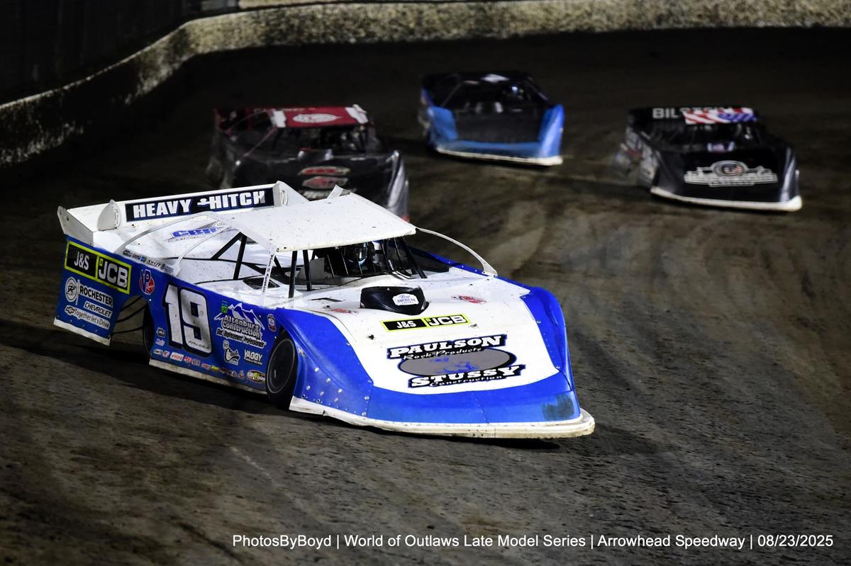 Arrowhead Speedway (Colcord, OK) – World of Outlaws Real American Beer Late Model Series – Sooner State Showdown – August 22nd-23rd, 2025. (Todd Boyd photo)