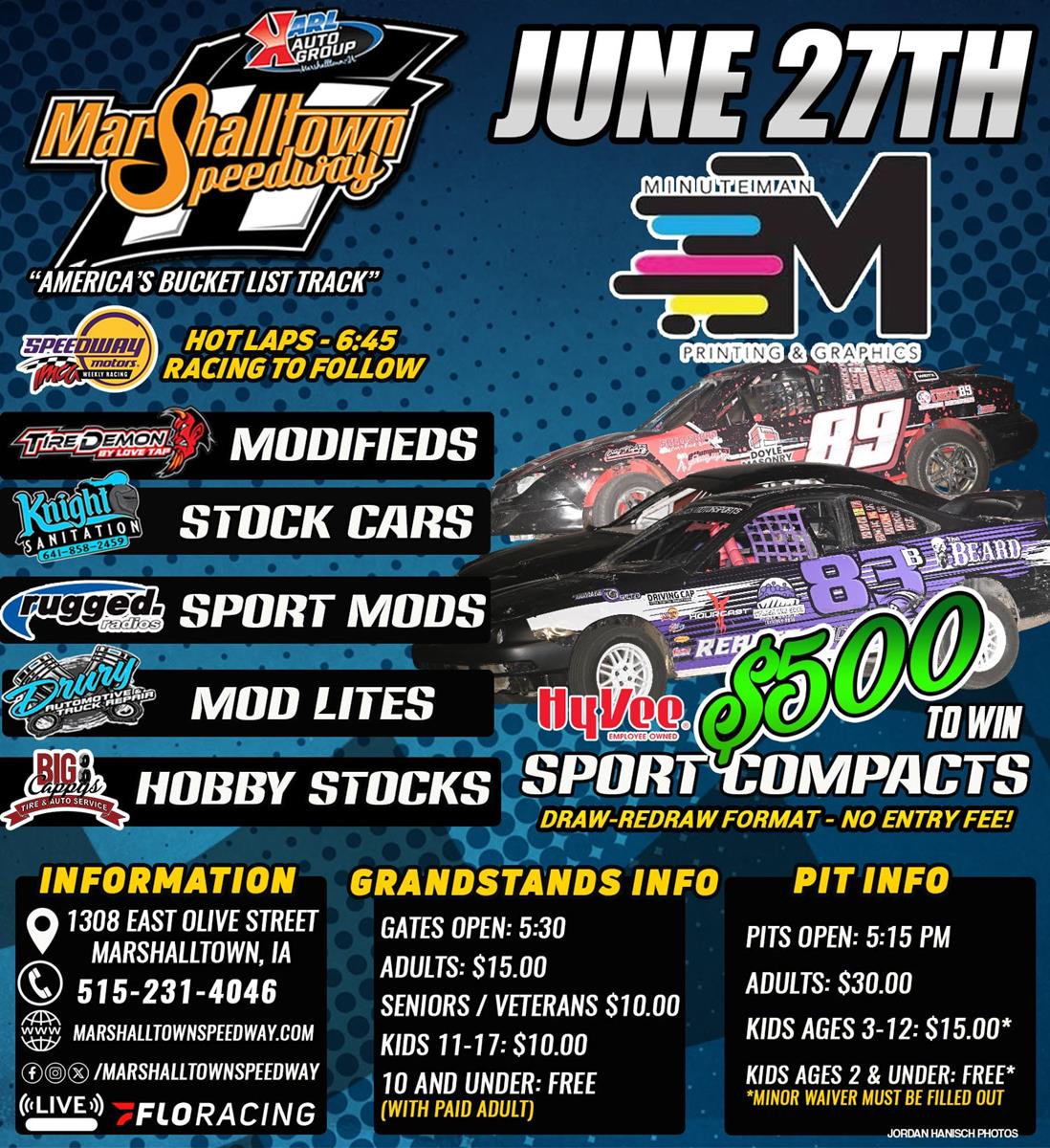 Races On As Scheduled for June 27, 2025