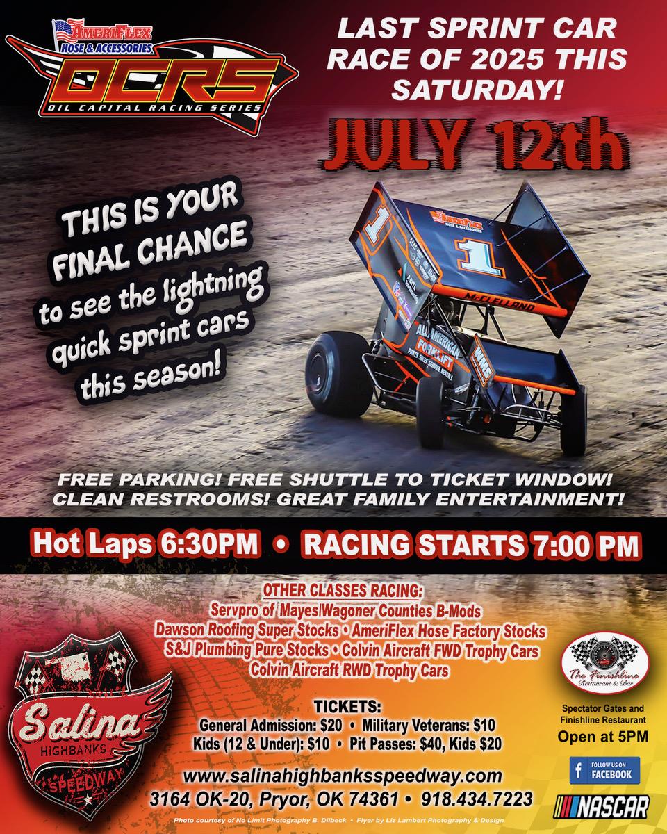 Final Sprint Car Race of 2025 Saturday Night
