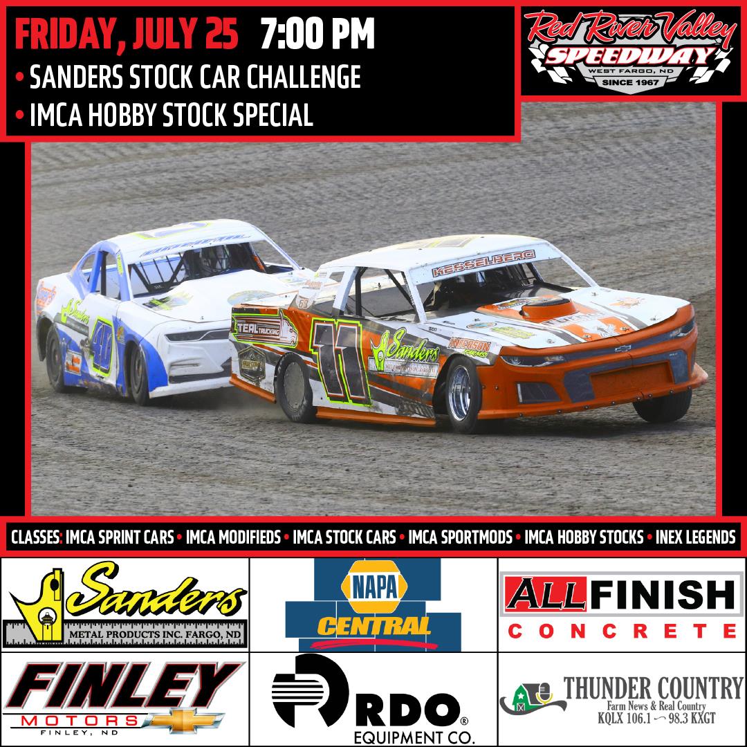 NEXT RACE: Friday, July 25 – Sanders Stock Car Challenge | IMCA Hobby Stock Special
