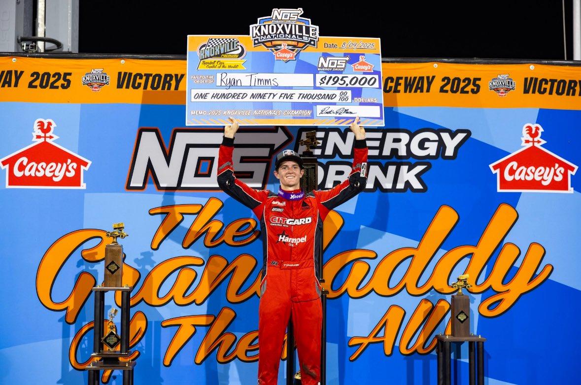 Knoxville Raceway (Knoxville, IA) – World of Outlaws NOS Energy Drink Sprint Car Series – Knoxville Nationals – August 6th-9th, 2025.