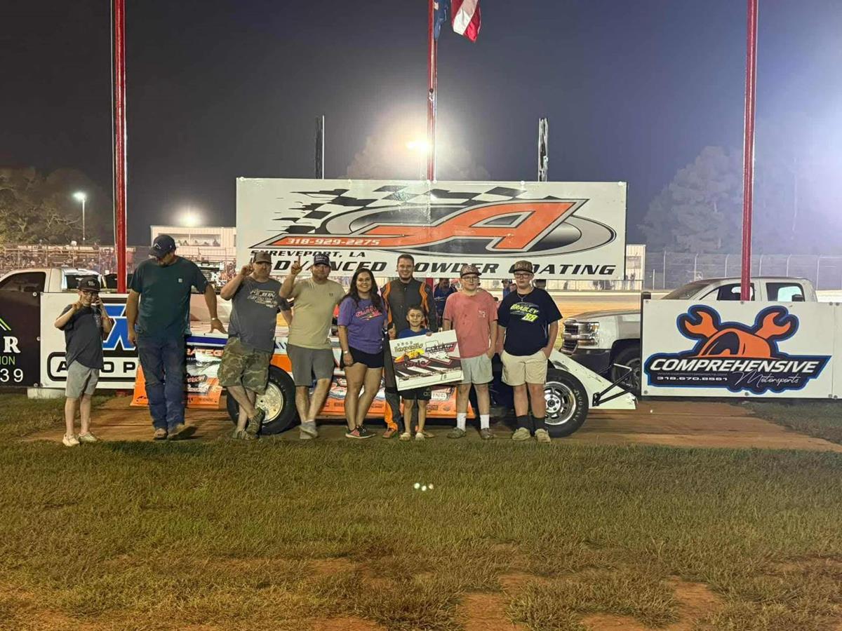 Josh Baucom has racked up total of eight wins this year at Ark-La-Tex Speedway.