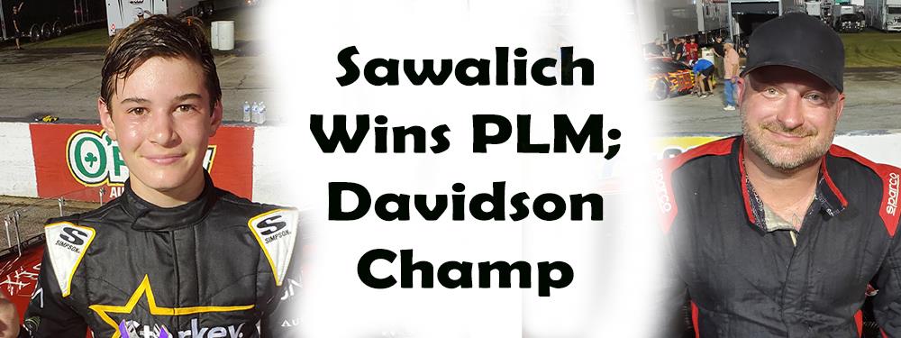 Veteran Davidson Defends Allen Turner PLM Track Championship, Fourteen-Year-Old Sawalich Wins 100-Lap FinaleÂ