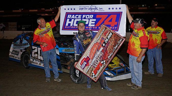 Thornton is $20,000 richer after Race For Hope 74 victory