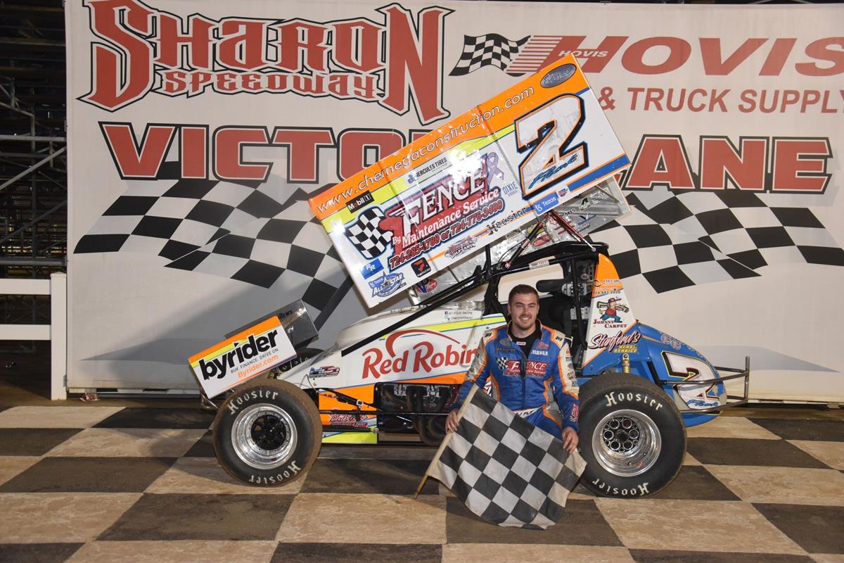 AJ FLICK NOW 3-FOR-3 AT SHARON AFTER THRILLING 410 SPRINT WIN; WILL THOMAS DOUBLES UP IN STOCKS &amp; ECONO MODS; BEN EASLER IS 1ST RUSH MOD REPEAT WINNER