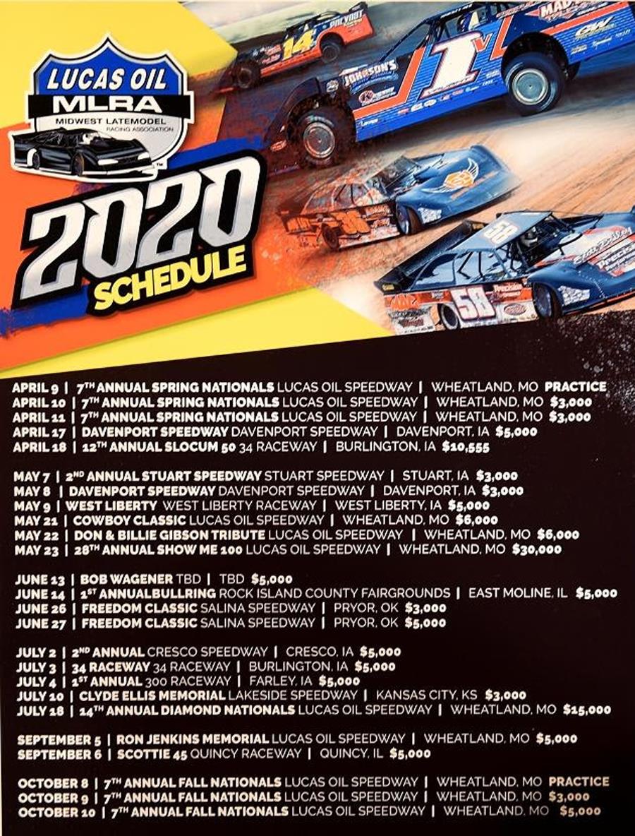 Lucas Oil MLRA reveals 2020 tour schedule