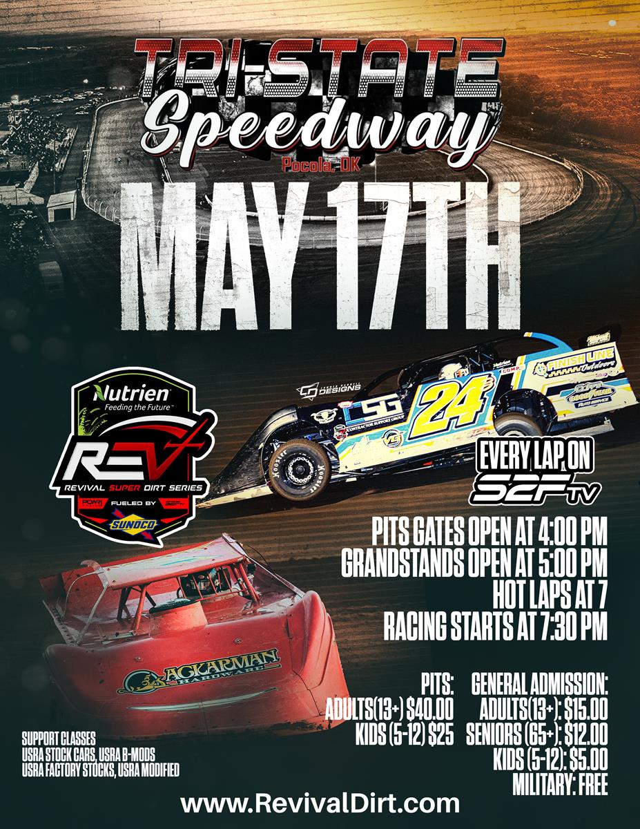 REVIVAL SUPER DIRT SERIES SET TO TAKE ON TRI-STATE SPEEDWAY