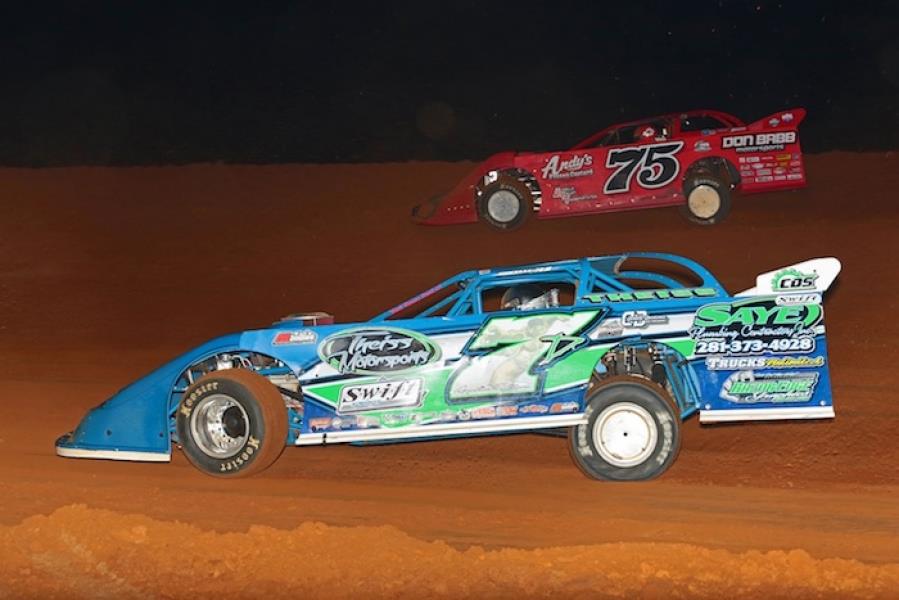 Theiss Lands 9th Place Finish in Pelican 50 at Ark-La-Tex Speedway