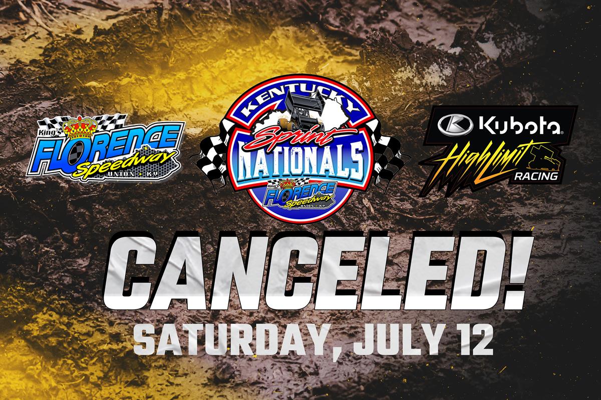 CANCELED: Saturday's Kentucky Sprint Nationals at Florence Speedway Plagued by Rain