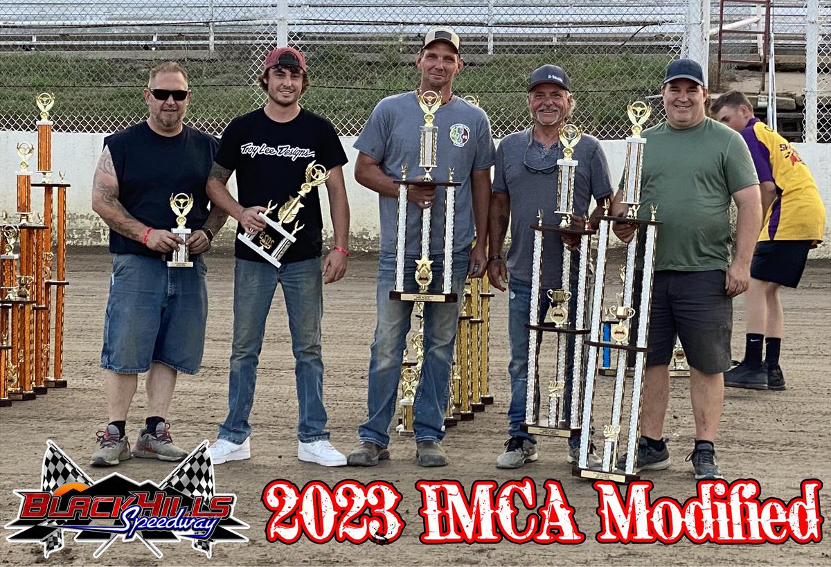 Congrats to your 2023 Black Hills Speedway Overall Points winners in the IMCA Modified Class!