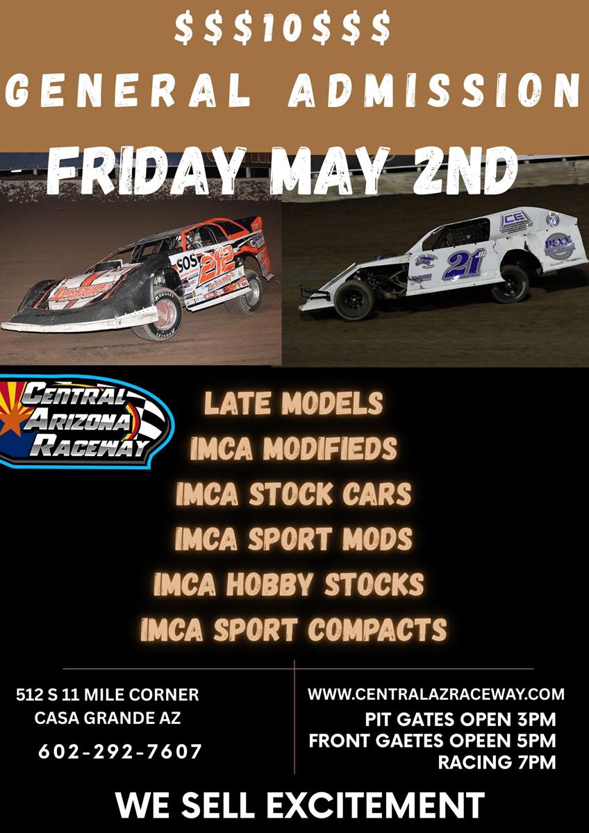 Friday May 2 and Saturday May 3