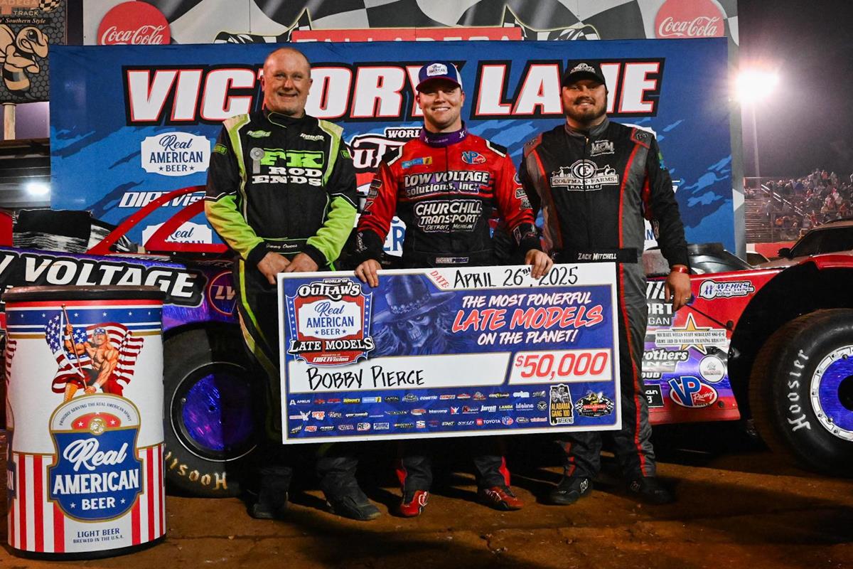 Talladega Short Track (Eastaboga, AL) – World of Outlaws Late Model Series – Alabama Gang 100 – April 26th, 2025.