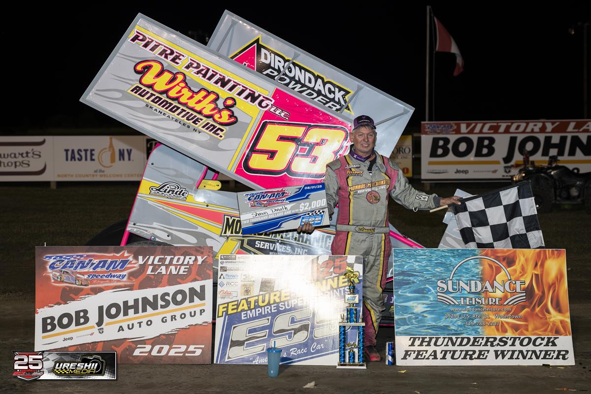 Donath Dazzles in Sprint Thriller, Dunn Charges to Another Modified Win